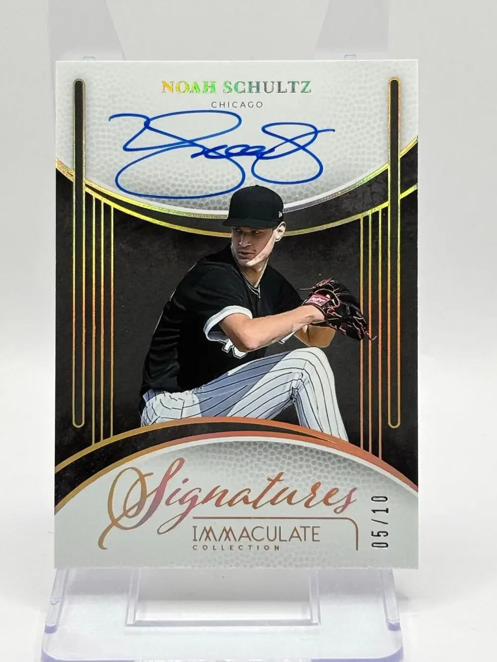 2026 Panini Immaculate Noah Schultz Gold On Card Auto 5/10 SSP Chicago White Sox